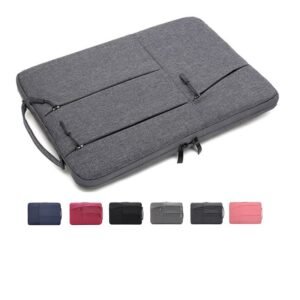 Felt Fabric Lock Button Laptop Sleeve - Image 5