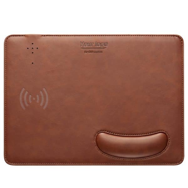 PU Leather Wrist Rest Mouse Pad - 图片 5
