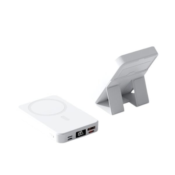 Creative Sturdy Stand Wireless Magnetic Power Bank - 图片 5