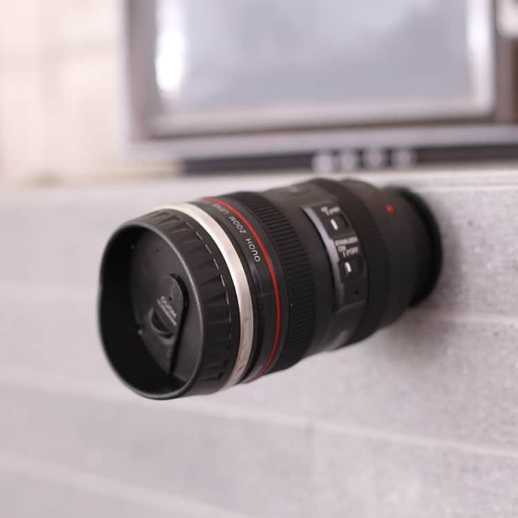 Camera Lens Non-Tip Insulated Cup - Image 5