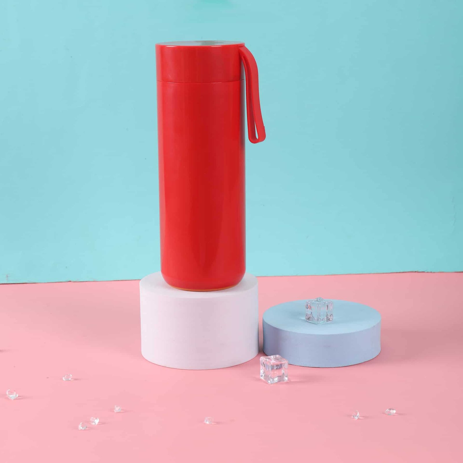Simple Stainless Steel Suction Base Non-Tip Thermos - 图片 5