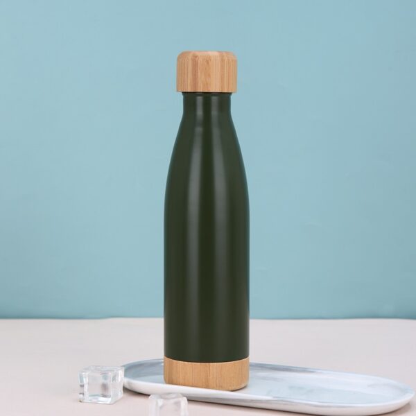 Bamboo Lid & Bottom Vacuum Insulated Bottle 17OZ - 图片 5