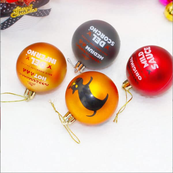 Transfer-Printed Christmas Ornament Ball - 图片 5