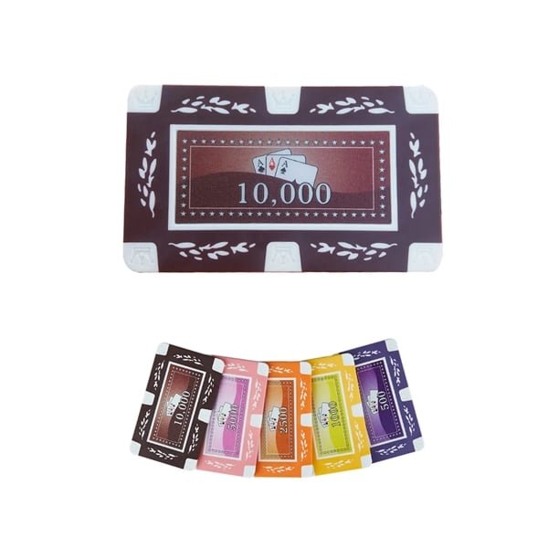 Professional Rectangle Plastic Poker Chips with Logo - 图片 5