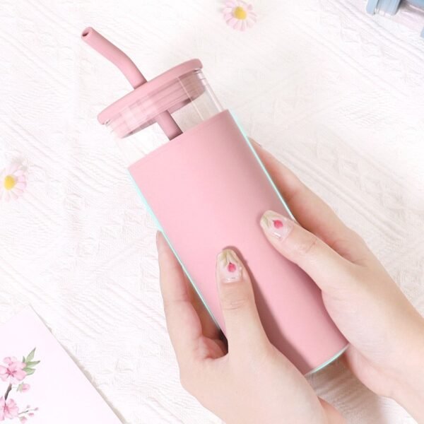 Single-shelf Borosilicate Glass with Silicone Sleeve 15oz - 图片 5