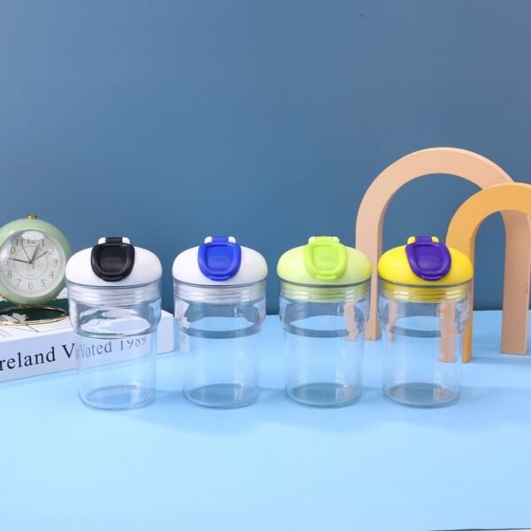 Fitness Shaking Cup Portable 15oz Sports Water Bottle - 图片 5