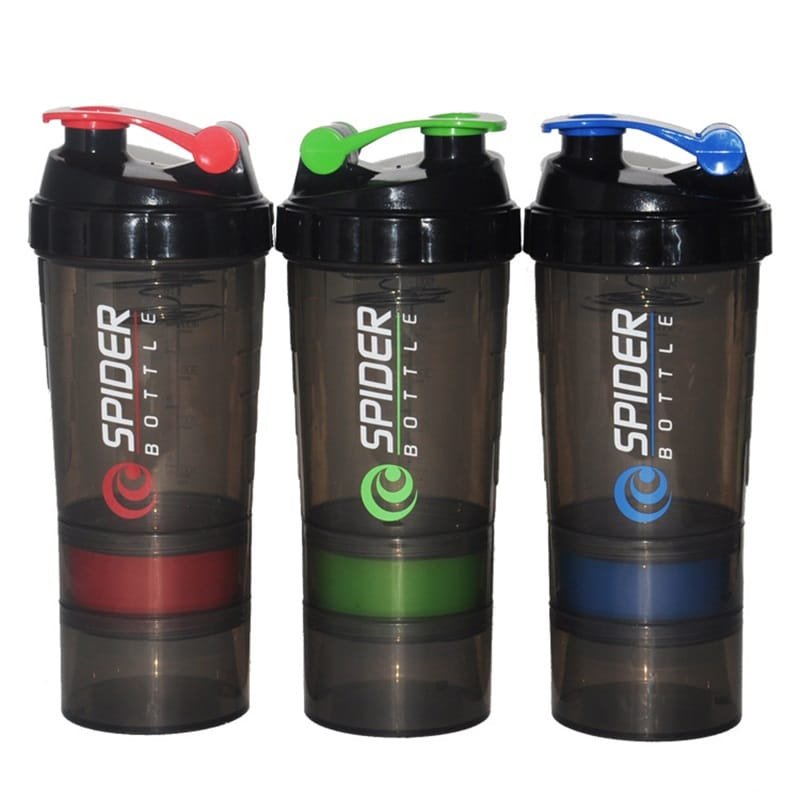 Plastic 17oz Three-layer Shaker Cup With Protein Powder Container - 图片 5