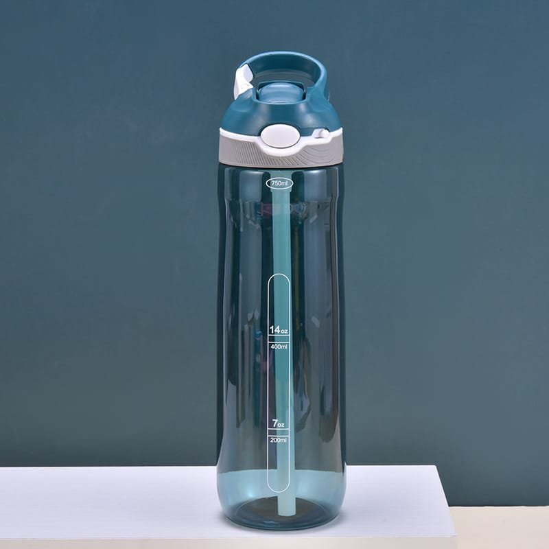 Tritan Portable Sports Water 25oz Bottle with Straw - Image 5