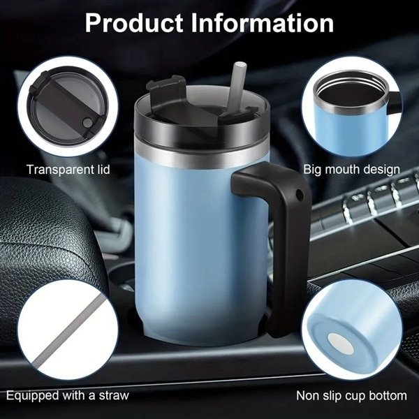 Tumbler With Handle Straw Lid 30oz. - 图片 5