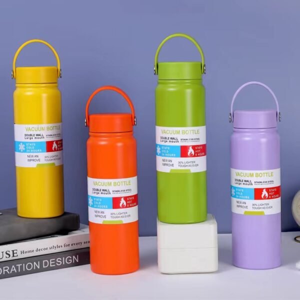 Large Capacity 28oz Stainless Steel Insulated Bottle with Carry Loop - 图片 5