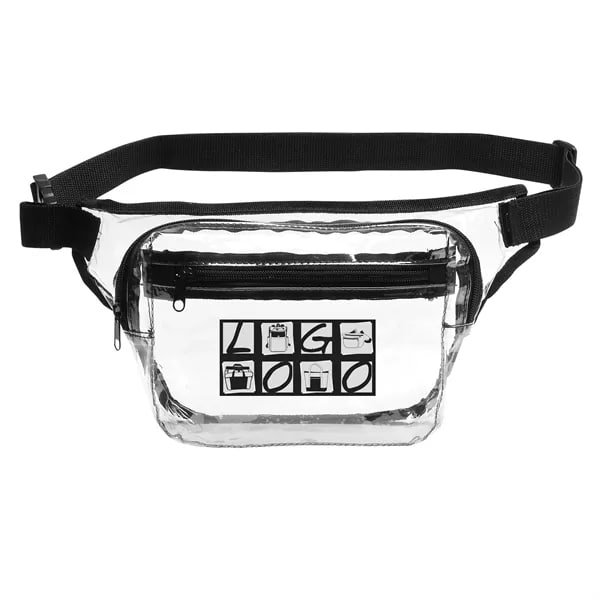 Transparent 2-Zipper Fanny Pack - 图片 5
