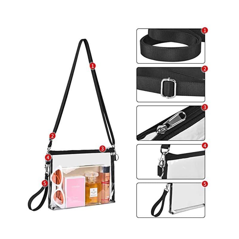 Clear Crossbody Pouch with Handheld - 图片 5