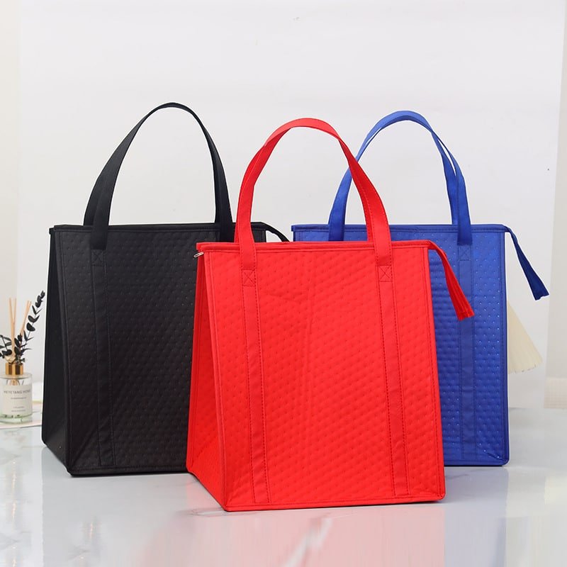 Non-woven Embossed Insulated Bag with Zipper - 图片 5