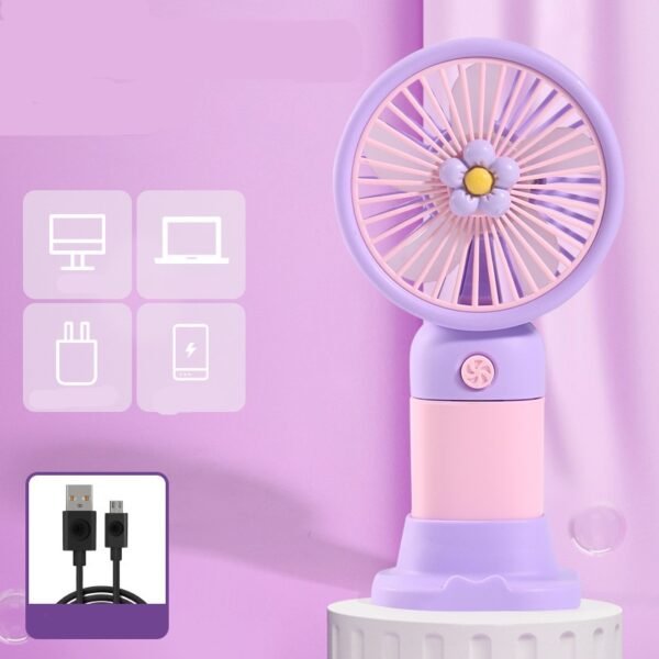Hot Sale Custom Cartoon USB Charging Fan - Image 5