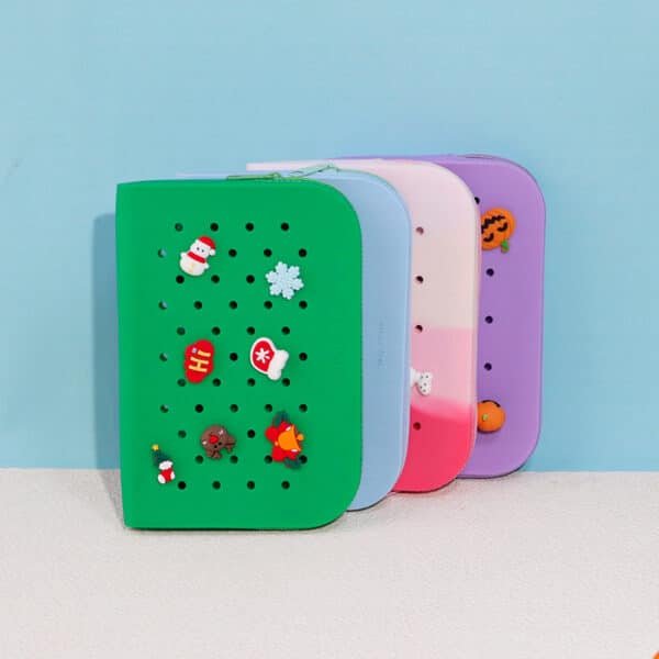 Silicone Pencil Case With Rhombus Pattern - Image 5