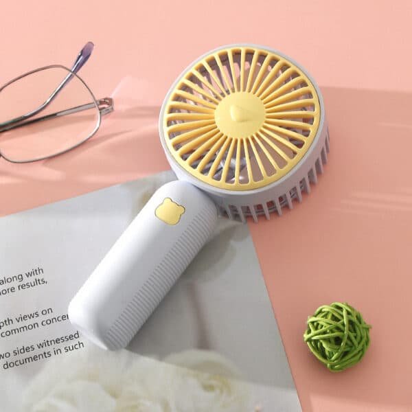 Summer Cartoon Handheld USB Rechargeable Fan - Image 5