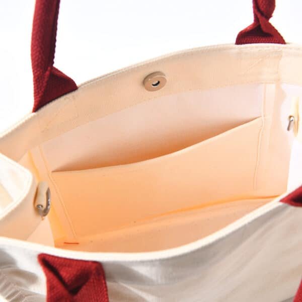 Custom Canvas Tote Bag with Flutter Strap - Image 5