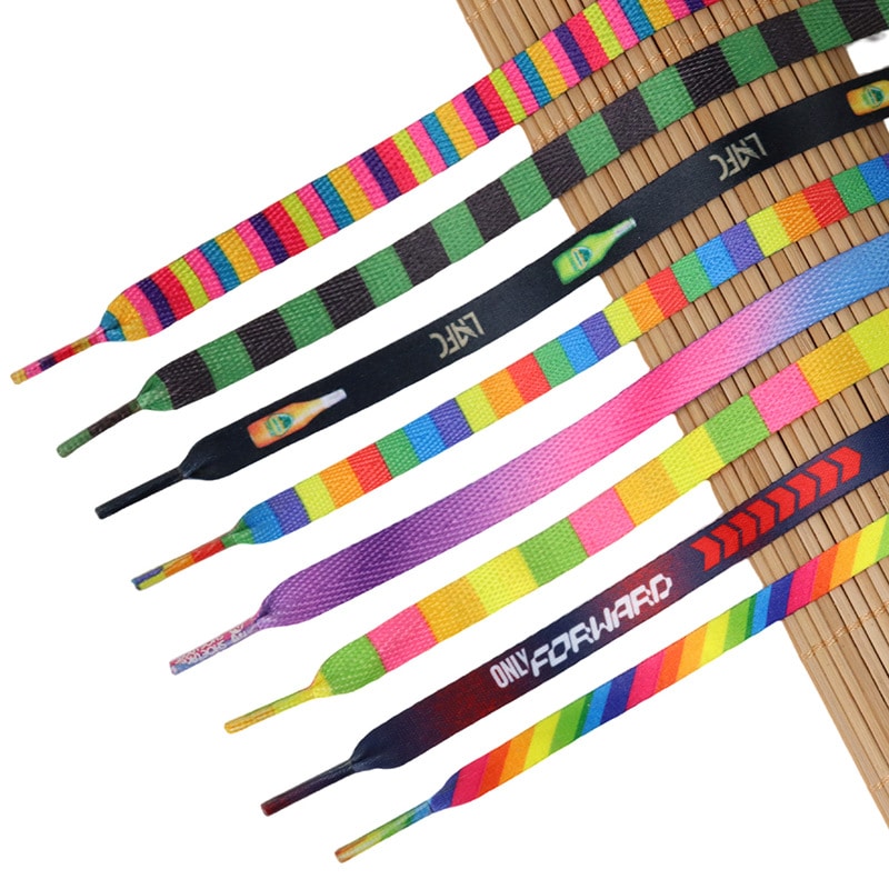 Innovative Color Flat Thermal Transfer Shoelaces - 图片 5