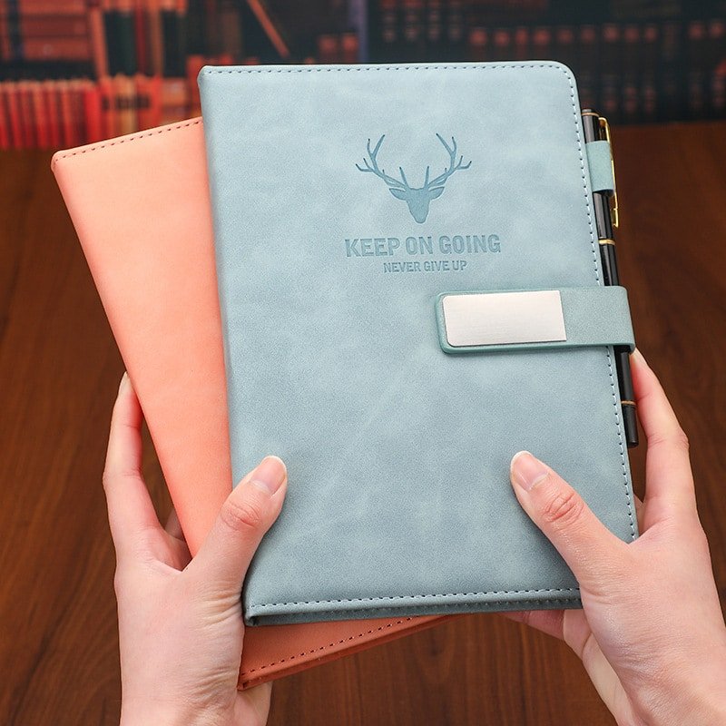 A5 Leatherette Buckle Business Notebook - 图片 6