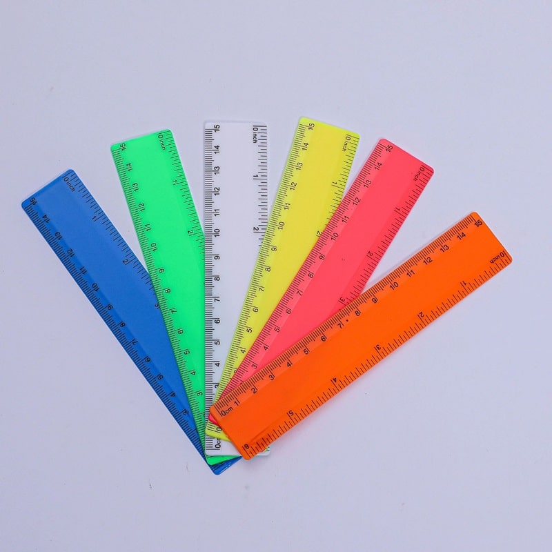 Colorful Plastic Straight Ruler 6 inches - 图片 6