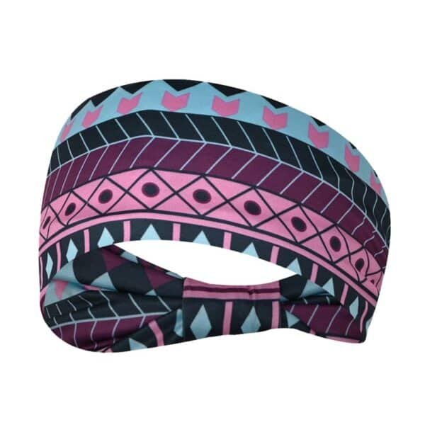 Stylish Printed Stretchy Sports Headband - 图片 6