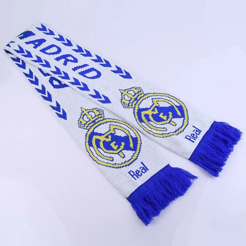 Knitted Woven Sports Scarf with Tassel - 图片 6