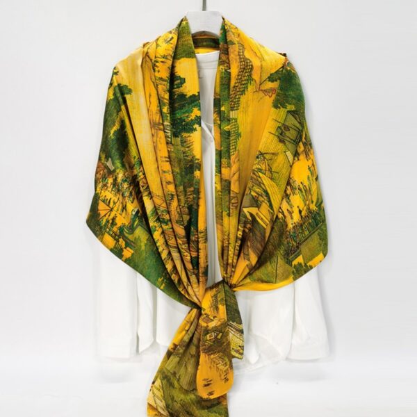 Large Satin Square Bandana - 图片 6