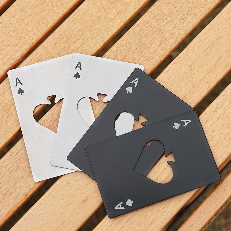 Ace of Spades Credit Card Style Stainless Steel Bottle Opener - 图片 6