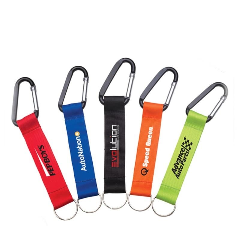 D Shaped Mountaineering Buckle Webbing Keychain - 图片 6