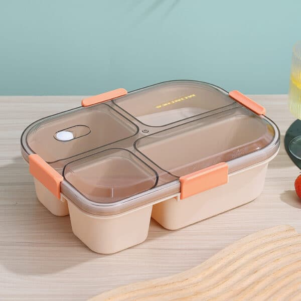 Microwaveable Four Compartments Lunch Box - 图片 6