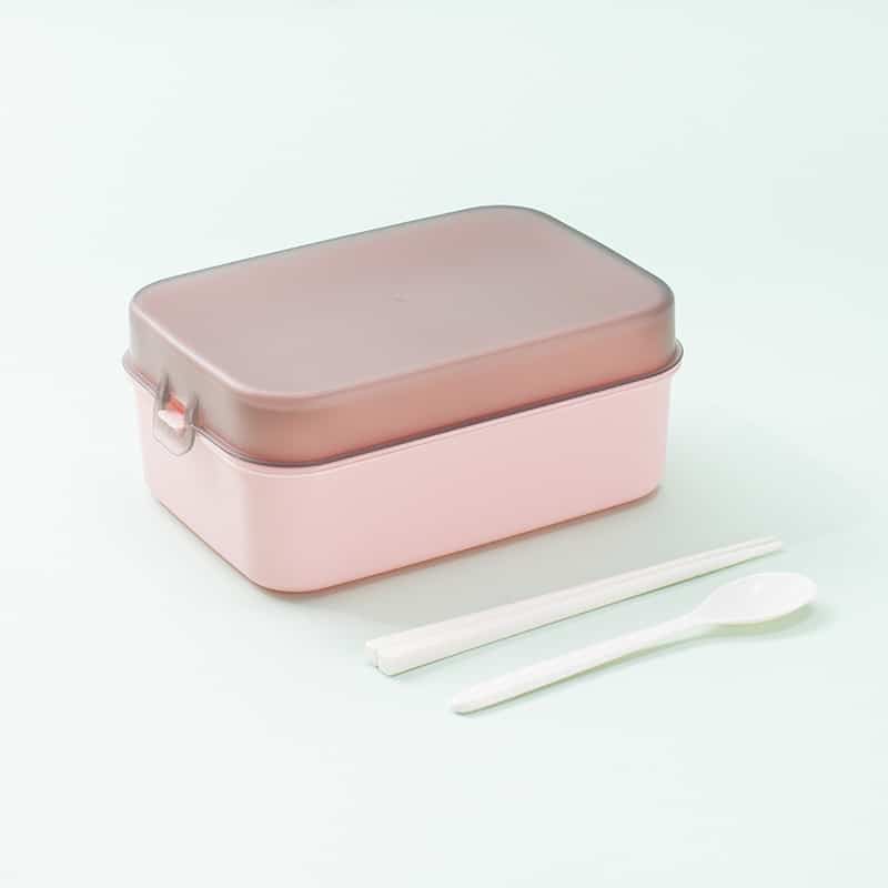 Double Layer Simple Portable Lunch Box - 图片 6