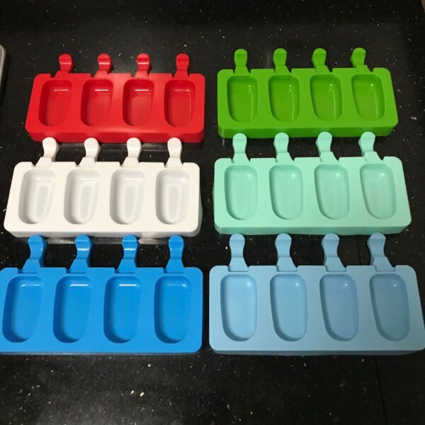 Four-Cavity Silicone Oval Popsicle Mold - 图片 6