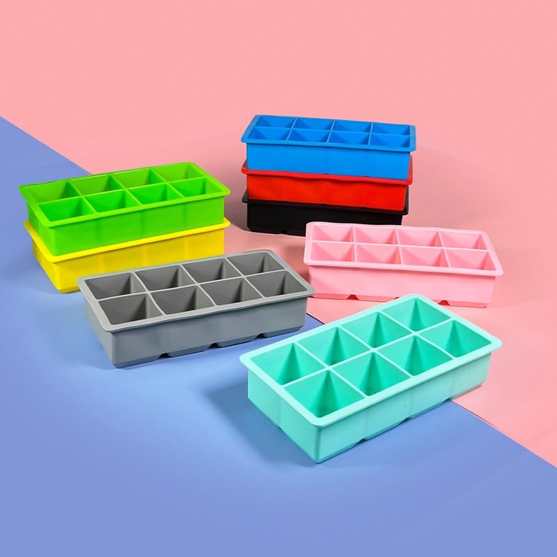 Square Ice Cube Tray Mold with Lid - Image 6