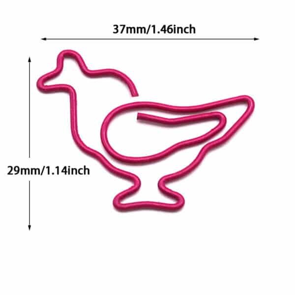 Hen Shaped Metal Paperclips - Image 6