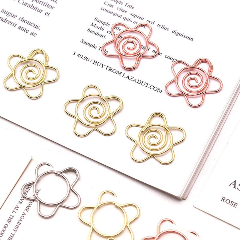 Electroplating Flower Shaped Metal Paperclips - Image 6