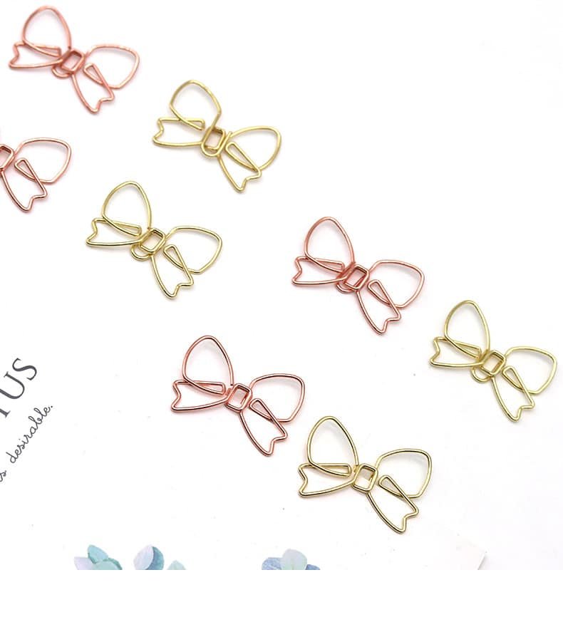 Bow Tie Shaped Metal Paperclips - Image 6