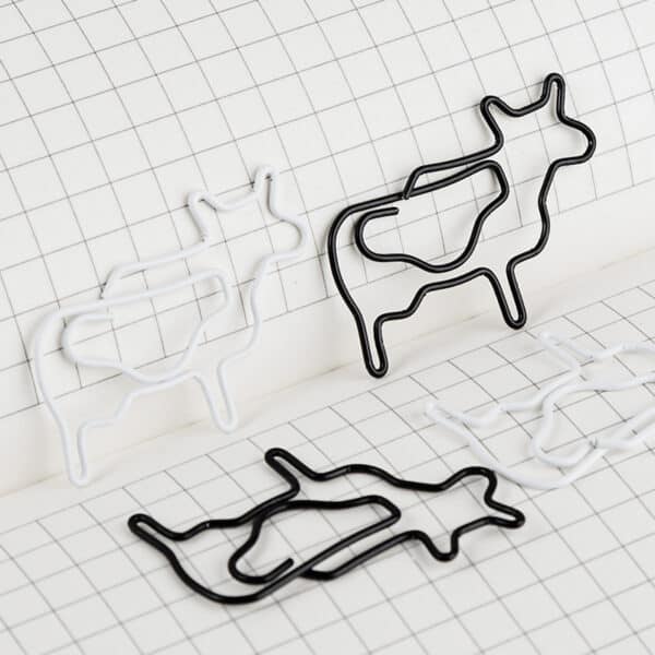 Cow Shaped Metal Paperclips - 图片 6