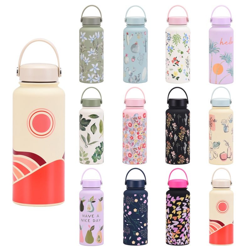 Wide Mouth Portable Vacuum Sports Bottle 33oz - Image 6