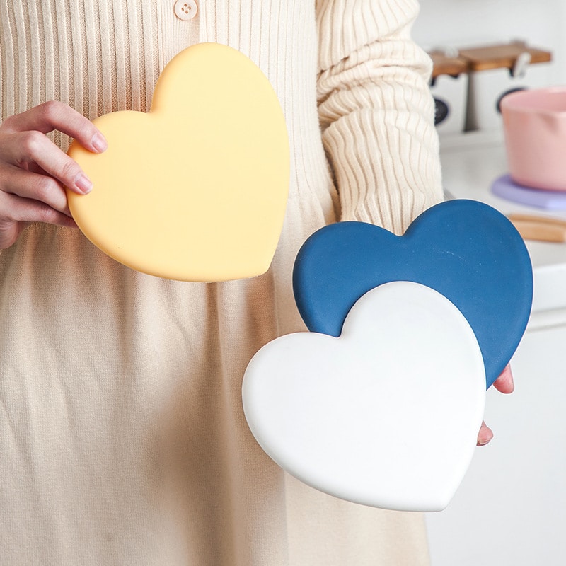 Heart-Shaped High-Temperature Resistant Silicone Trivet - 图片 6