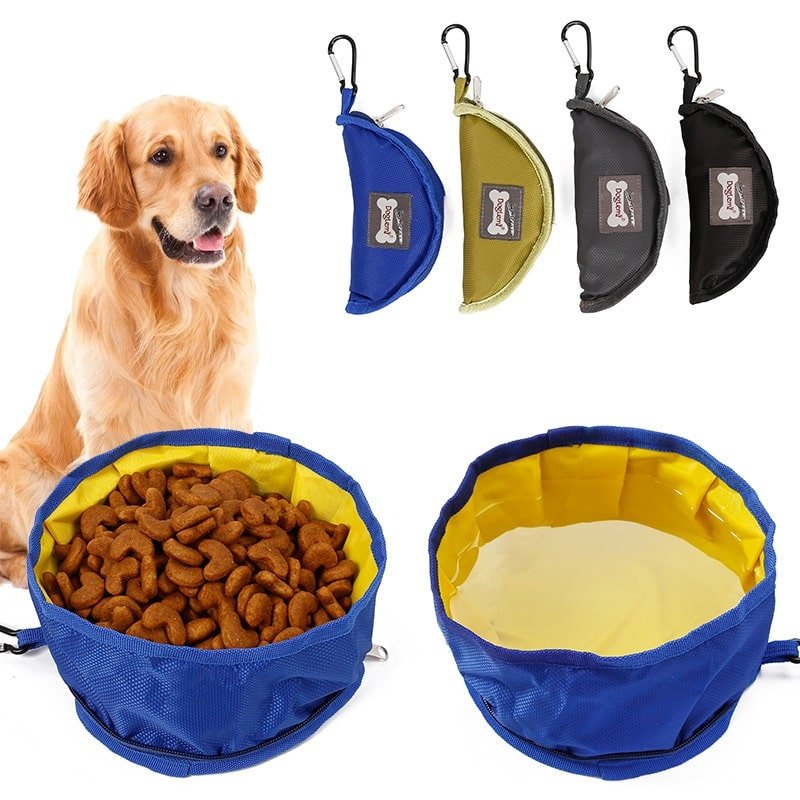 Travel Collapsible Waterproof Nylon Pet Bowl for Food and Water - 图片 6