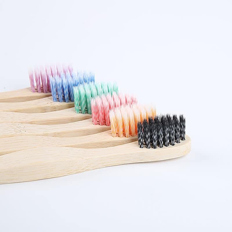 Children- Colorful Soft Bamboo Toothbrush - 图片 6