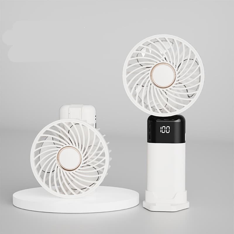 Custom Mini Portable Electric Fan with LED Display - Image 6