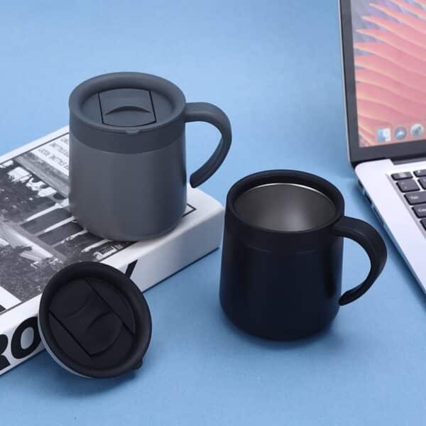 Business Double Layer Portable Insulated Coffee Mug 12OZ - 图片 6