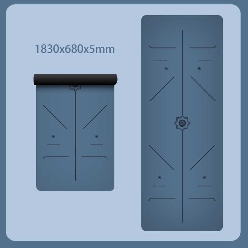 Three-Layer Non-Slip Natural Rubber Yoga Mat - 图片 6
