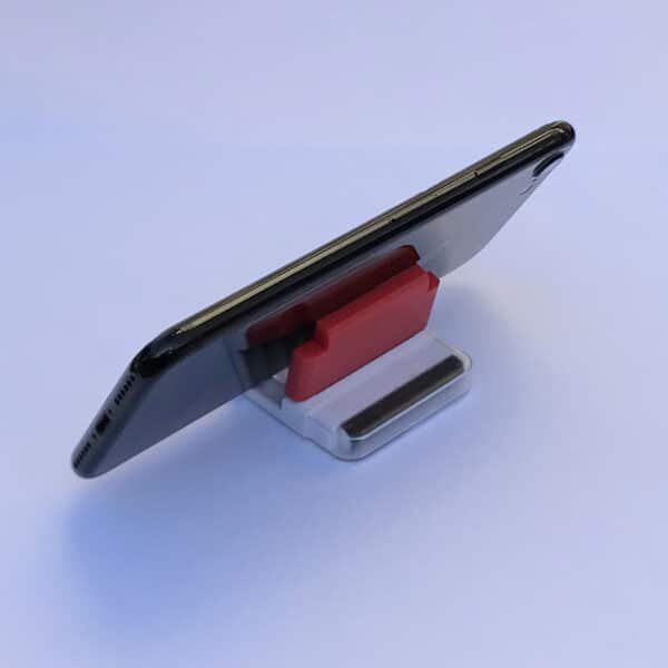 Mini desktop cell phone holder with built in wipe - 图片 6