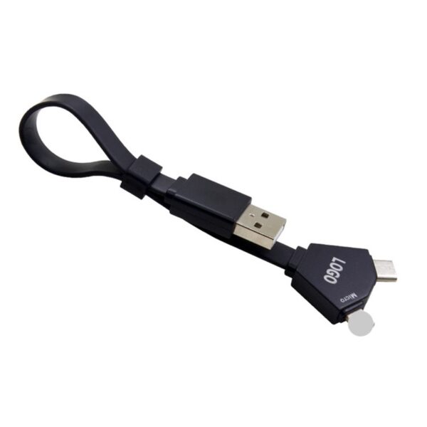Illuminated 3-in-1 Keychain Charging Cable - 图片 6