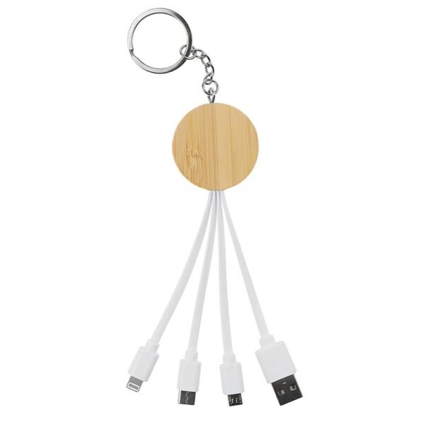 Round Wood Cell Phone Charging Cable - 图片 6