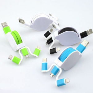 Colorful Beaded 2-in-1 Charging Cable with Custom Logo - 图片 6