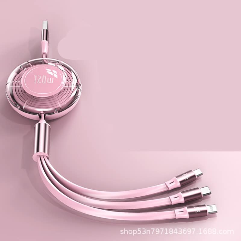 Super Fast 120W Retractable 4-in-i Charging Cable - 图片 6