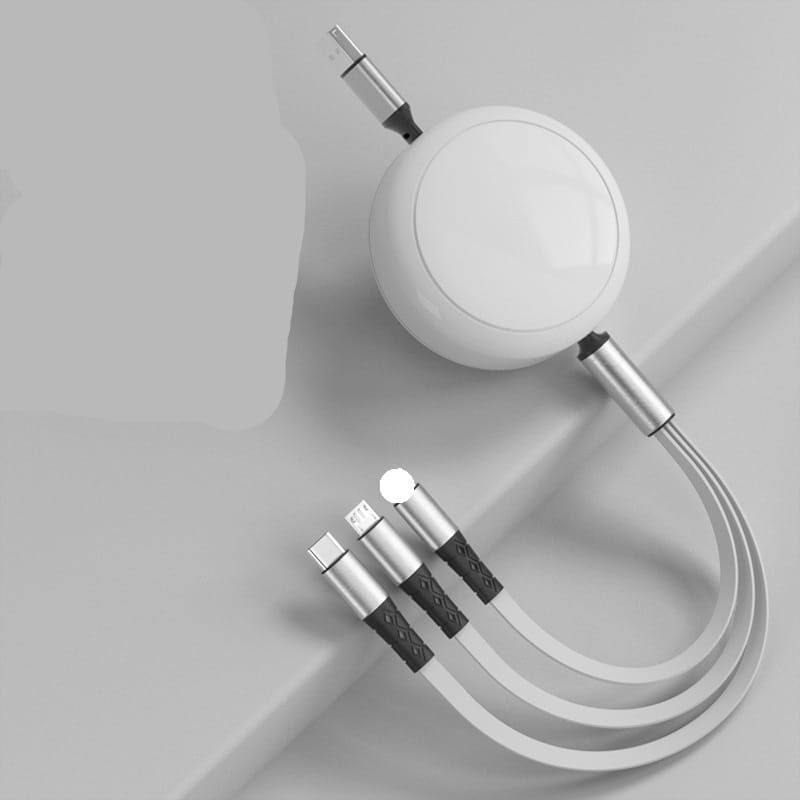 Super Fast 100W Retractable Custom 4-in-i Charging Cable - 图片 6